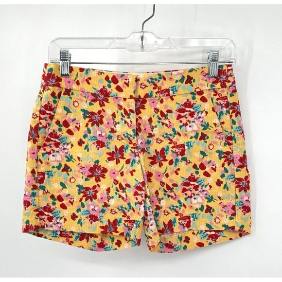 J CREW shorts bermuda walking cotton floral preppy pockets casual spring 00 - Picture 1 of 7